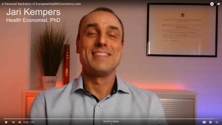 Personal backstory of Jari Kempers and EuropeanHealthEconomics
