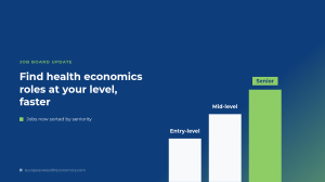 Find health economics roles at your level faster with new seniority menus