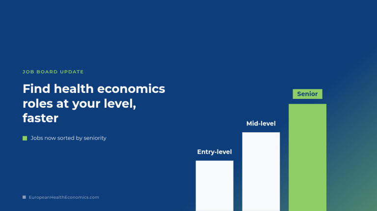 Find health economics roles at your level faster with new seniority menus